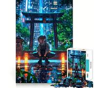 Puzzle Neon City da 1000 pezzi per adulti e ragazzi, gioco di logica, divertimento rilassante, bordi affilati, regalo memorabile (38x52cm)