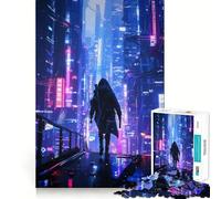 Puzzle Neon City Ecxlorer da 1000 pezzi per adolescenti, per rafforzare la memoria, ideale per la casa e il tempo libero, con bordi puliti e un regalo prezioso (38x26cm)