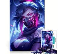 Puzzle Neon Cyber Warrior per ragazzi, 1000 pezzi, gioco di logica fine, morbido, rilassante, bordi puliti, regalo di alta qualità (50x75cm)
