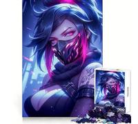 Puzzle Neon Cyber Warrior per ragazzi, 1000 pezzi, gioco di logica fine, morbido, rilassante, bordi puliti, regalo di alta qualità (50x75cm)