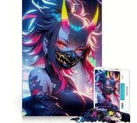 Puzzle Neon Demon per adolescenti, 1000 pezzi, gioco di logica, divertente e rilassante, opera d'arte dai contorni netti, oggetto da collezione (38x26cm)
