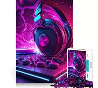 Puzzle Neon DJ da 1000 pezzi per adolescenti, giocattolo rilassante per la mente, bordi precisi, regalo perfetto (50x75cm)