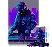 Puzzle Neon DJ per adulti, 1000 pezzi, gioco intellettuale antistress, taglio preciso, regalo perfetto (50x75cm)