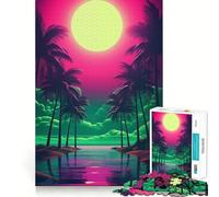 Puzzle Neon Dreamscape Elegance per ragazzi, 1000 pezzi, gioco di logica, divertimento per tutta la famiglia, taglio di precisione, (50x75cm)