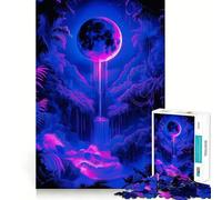 Puzzle Neon Dreamscape per adolescenti, 1000 pezzi, gioco per allenare la mente, attività artistica da fare a casa, (38x26cm)
