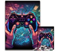 Puzzle Neon Game da 1000 pezzi per adulti, in cartone, perfetto per la casa o l'ufficio, regalo di Natale ideale, 26x38cm/10,23x14,96 pollici