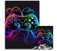 Puzzle Neon Game da 1000 pezzi per adulti, puzzle difficili per adulti, rompicapo impegnativo per adolescenti, divertimento per serate di gioco in famiglia, 26x38cm/10,23x14,96 pollici