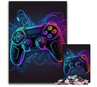 Puzzle Neon Game da 1000 pezzi per adulti, puzzle in cartone per adulti, rompicapo e decorazioni per la casa, regalo perfetto per le feste, 26X38CM/10,23x14,96 pollici.