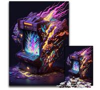 Puzzle Neon Game da 1000 pezzi per adulti. Puzzle per adulti ideali per gli innamorati, Capodanno e San Valentino. Dimensioni: 50x75cm/19,68x29,52 pollici.