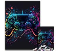 Puzzle Neon Game da 1000 pezzi, puzzle impossibili per adulti, gioco per adulti, gioco interattivo per famiglie, sfida mentale, regalo 26X38CM/10,23x14,96 pollici