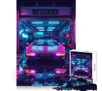 Puzzle Neon Garage Teenager da 1000 pezzi, gioco di logica e antistress, taglio preciso, regalo di compleanno (50x75cm)