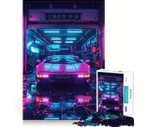 Puzzle Neon Garage Teenager da 1000 pezzi, gioco di logica e antistress, taglio preciso, regalo di compleanno (50x75cm)