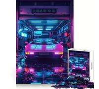 Puzzle Neon Garage Teenagers da 1000 pezzi - Pensa in modo intelligente - Giocattolo per la casa - Passatempo - Taglio preciso - Regalo per le feste (38x26cm)