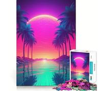 Puzzle Neon Horizon Elegance da 1000 pezzi per adulti, gioco intelligente, rilassante e divertente, con un motivo da assemblare, regalo elegante (50x75cm)