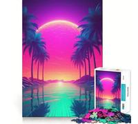 Puzzle Neon Horizon Elegance per adolescenti, 1000 pezzi, gioco intelligente e rilassante, da assemblare, un regalo perfetto (38x52cm)