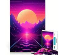 Puzzle Neon Horizon Rhapsody da 1000 pezzi per adulti, gioco di logica fine, divertente e silenzioso, bordi puliti, regalo memorabile (38x52cm)