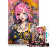 Puzzle Neon Ink Dreams da 1000 pezzi per adolescenti, migliora la memoria, hobby tranquillo, bordi precisi, regalo di compleanno (38x52cm)