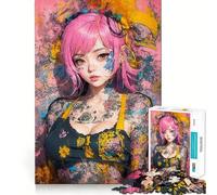 Puzzle Neon Ink Dreams per adulti, 1000 pezzi, gioco di logica e abilità, antistress, taglio preciso, regalo elegante (50x75cm)