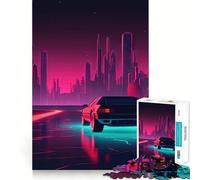 Puzzle Neon Nights Cruise da 1000 pezzi per adolescenti, giocattolo rilassante, antistress, bordi precisi, regalo perfetto (50x75cm)