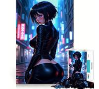 Puzzle Neon Noir Vigilante da 1000 pezzi per adulti, gioco di abilità mentale, facile da assemblare, regalo stagionale (38x52cm)