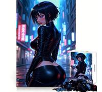 Puzzle Neon Noir Vigilante da 1000 pezzi per adulti, gioco di abilità mentale, facile da assemblare, regalo stagionale (38x52cm)