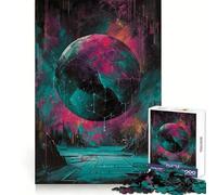 Puzzle Neon Orb Chamber da 1000 pezzi per adulti, gioco per allenare la mente, divertimento rilassante, assemblaggio artistico, opera d'arte (38x52cm)