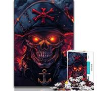 Puzzle Neon Pirate Captain per adolescenti da 1000 pezzi, gioco stimolante, ideale come regalo per tutta la famiglia (50x75cm)