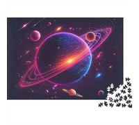 Puzzle Neon Planet System da 1000 pezzi, Sfera di Energia Cosmica nello Spazio, Gioco Educativo per Adulti, Decorazione per la Casa, Sfida di Alta Difficoltà, Regalo di Compleanno, 70x50cm/1000pcs