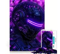 Puzzle Neon Samurai da 1000 pezzi per adulti, gioco di logica stimolante, antistress, bordi chiari, regalo premuroso (38x26cm)