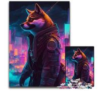 Puzzle Neon Warrior per adulti, 1000 pezzi, puzzle in cartone, sfida mentale, regalo perfetto per adolescenti e arredamento per la casa, 26X38CM/10,23x14,96 pollici.
