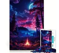 Puzzle Neon Wilderness da 1000 pezzi per adolescenti, ideale per rafforzare la memoria, alleviare la tensione, con bordi di qualità, regalo di Natale (50x75cm)