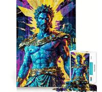 Puzzle Neon Zeus︰ Electric Reign da 1000 pezzi per adolescenti, ideale per rafforzare la memoria, alleviare la tensione e migliorare la qualità, regalo di Natale (38x52cm)