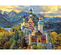 BlueBird - Puzzle Castello di Neuschwanstein, Füssen, Germania - 1000 Pezzi