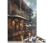 Puzzle New Orleans Charm USA 1000 pezzi Puzzle in legno Puzzle per adulti Puzzle relax Giochi 1000 pezzi (75x50cm)
