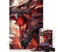 Puzzle Nidhogg Drago Vichingo Arte per Adolescenti 1000 Pezzi Puzzle Pensa Intelligente Giocattolo Casa Passatempo Taglio Preciso Regalo Festival (50x75cm)