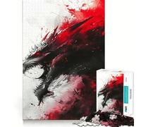 Puzzle Nidhogg Drago Vichingo per Ragazzi, 1000 Pezzi, Gioco di Logica, Antistress, Taglio Durevole, Regalo di Compleanno (38x52cm)