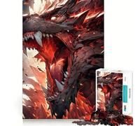 Puzzle Nidhogg Drago Vichingo per Ragazzi 1000 Pezzi Gioco Logico e Rilassante Divertimento Taglio di Precisione Regalo Affettuoso (38x26cm)