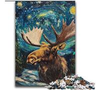 Puzzle Night Sky Moose per adolescenti da 2000 pezzi, modelli da assemblare, attività divertenti da fare a casa, regalo di compleanno, regali da viaggio (70x100cm)