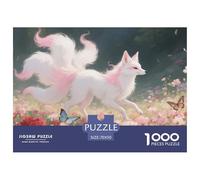 Puzzle Nine-Tailed Fox Da 1000 Pezzi, Puzzle Flower Field Wonderland Adulti, Gioco Diabilità Impossibile Puzzle Arte Giochi Rilassamento E Intelligenza Regalo Per Amore E Amico 70x50cm/1000pcs