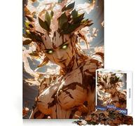 Puzzle "Ninfa degli alberi con occhi luminosi" per ragazzi, 1000 pezzi, esercizio mentale, svago rilassante, taglio di precisione, ottimo regalo (38x52cm)