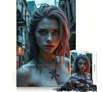 Puzzle "Ninfa in ambientazione post-apocalittica" per ragazzi, 1000 pezzi, gioco intelligente per tutta la famiglia, assemblaggio con motivo, desiderio di Babbo Natale (50x75cm)