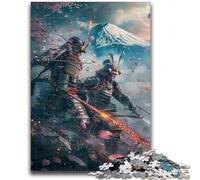 Puzzle Ninja ai piedi del Monte Fuji da 1000 pezzi per adolescenti, gioco per famiglie, antistress, sfida difficile, ottimi regali e giocattoli (38X26cm)