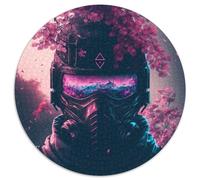 Puzzle Ninja da 1000 pezzi, puzzle rotondi da 1000 pezzi per adulti, design intricato per adolescenti, decorazioni fai da te e divertimento che stimola il cervello, 67,5x67,5 cm