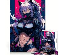 Puzzle Ninja Girl per adulti da 1000 pezzi, sfida mentale, gioco rilassante, pezzo da collezione di alta qualità (50x75cm)