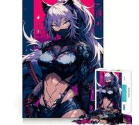 Puzzle Ninja Girl per adulti da 1000 pezzi, sfida mentale, gioco rilassante, pezzo da collezione di alta qualità (50x75cm)