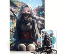 Puzzle Ninja Girl Serenity da 1000 pezzi per adolescenti, gioco che stimola la logica e allevia lo stress, con bordi di qualità, ideale come regalo di Babbo Natale (38x52cm)