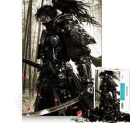 Puzzle Ninja Samurai ad acquerello da 1000 pezzi per adulti, gioco intelligente da assemblare insieme, regalo stagionale (38x52cm)