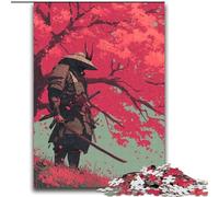 Puzzle Ninja sotto l'albero di ciliegio in fiore da 2000 pezzi per adolescenti, un'offerta difficile e stimolante come regalo per tutta la famiglia (70x100cm)