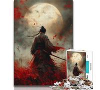 Puzzle Ninja Under The Blood Moon da 1000 pezzi per adulti, per ammazzare il tempo in casa Ogni pezzo è unico Gioco divertente e stimolante per tutta la famiglia (75x50cm)