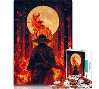 Puzzle Ninja Under The Moon per adulti, 1000 pezzi, gioco stimolante, ideale come regalo per tutta la famiglia (38x26cm)